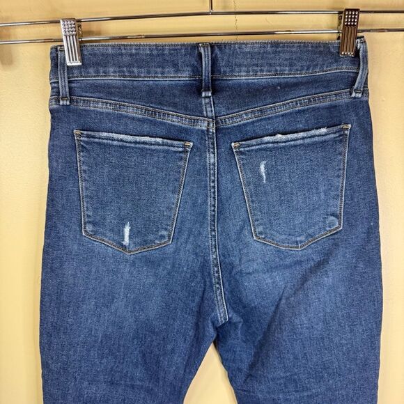 Abercrombie & Fitch High Rise Super Skinny Ankle Distressed Jeans Size 27/4S - Picture 6 of 6